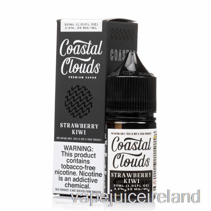 Vape Juice Strawberry Kiwi SALT - Coastal Clouds Co. - 30mL 35mg